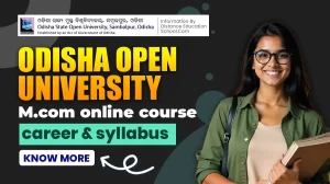OSOU University M.com Online Course Career & syllabus