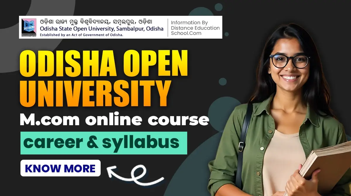 OSOU University M.com Online Course Career & syllabus