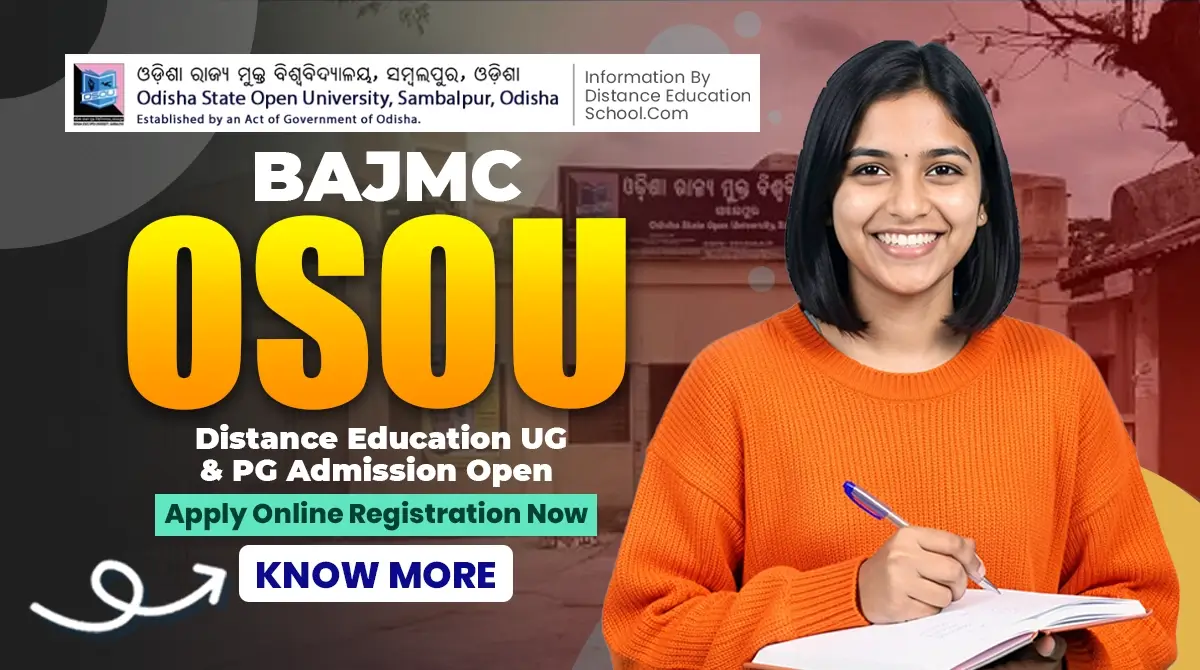 BAJMC-OSOU-Distance-Education-UG-PG-Admission open.