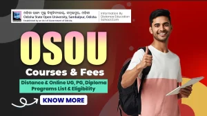 OSOU Courses Fees Distance online UG-PG Diploma Programs List Eligibility